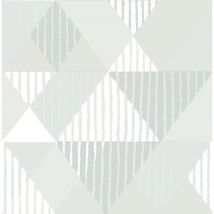 Geometric Triangle Grey Wallpaper Stylish Modern Paste The Wall - A Street Prints