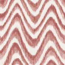 A Street Prints - Ikat Material Effect Red White Wallpaper Bohemian Paste The Wall