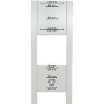 Standsäule für Wallbox Edelstahl Weiß - A-tronix