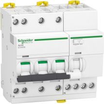 Schneider Electric - A9de7732 Disjoncteur Différentiel Triphasé 3p+n 32a - 300ma - 6ka - Type Ac Courbe c - Schneider Icv40n