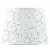 Abat-jour Blanc Dentelle Textile pour lampe de table E14
