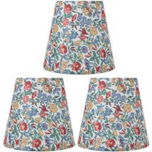 Gistuch - Abat-jour conique en tissu à motif floral pour lampadaire ou lampe sur pied avec culot E14