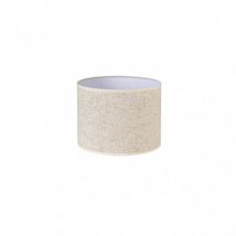 Senko - Abat-jour cylindrique Happy E27 lin beige 25dx25dx20h