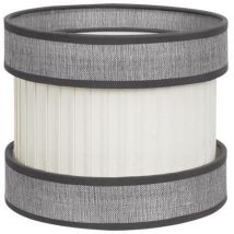 Fabrilamp - Abat-jour de table Small Home gris-beige E14 (Ø18x18x18)
