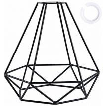 Abat-jour en métal abat-jour rétro noir abat-jour pour cuisine salle à manger chambre couloir (noir)