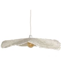 Opjet - Abat-jour en papier mâché pour suspension Naturel 78 cm