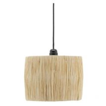Mobilibrico - Abat-jour pour suspension en raphia naturel Kenya Abat-jour naturel