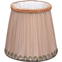Groofoo - Lampes de table Abat-Jour en Tissu, Abat-Jour de Lampe de Mur de Lustre en Cristal de Bougie de Style européen, Abat-Jour de Lampe de