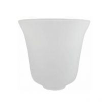 Abat-jour en verre ariel 14x15cm mat ouverture 4.5cm