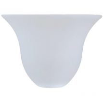 EDM - Abat-jour en verre carla 8x11cm mat ouverture 3cm