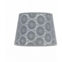 Licht-erlebnisse - Abat-jour Gris Petite lampe de table E14 en dentelle