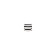 Fabrilamp - Abat-jour Karla Blanc/Beige E14 (Ø14x14x15cm)