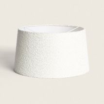 Abat-jour Lampe Toile Micaela Blanc