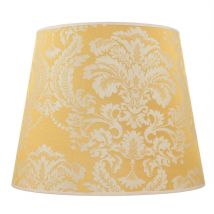 Licht-erlebnisse - Abat-jour Willow en tissu doré avec motifs baroques au style classique pour lampadaire avec culot E27 - Or