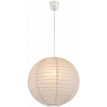 Abat-jour blanc rond suspendu abat-jour papier D40 cm salon chambre