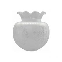 Abat-jour verre mat leko 16x12cm ouverture 5cm