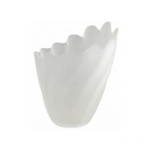 Abat-jour verre mat paloma 13x10cm ouverture 3cm