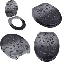 Vidaxl - Abatant de wc avec couvercle design goutte d'eau - Abattant wc - Abattants wc - Home & Living - Multicolore