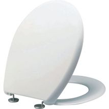 Alterna - abattant wc - uniform blanc - 46.5 x 37 cm - 2 charnières inox 45525211