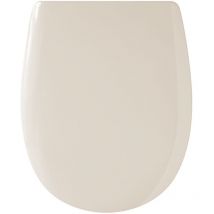 Olfa - Abattant easy clip avec descente assistée uni Beige 36x46.5 cm