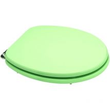 Kiamami Valentina - Abattant De Toilettes En Mdf Vert Certifié Fsc Compatibilité Universelle