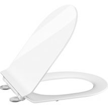 Abattant de wc avec abattant de wc à fermeture douce, fonction de dégagement rapide et fermeture en douceur - abattant de wc facile à installer en