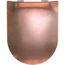 Homemaison - Abattant double déclipsable à l'allure précieuse Orange 38x49.5 cm