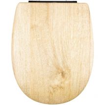 Olfa - Abattant easy clip au look bois clair Beige 38x49.5 cm
