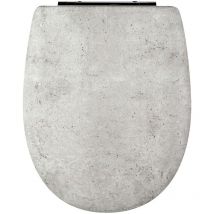 Olfa - Abattant easy clip avec descente assistée béton armé Gris clair 38x49.5 cm