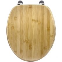 Gelco Design - abattant wc bambou bambou bambou charnières métal