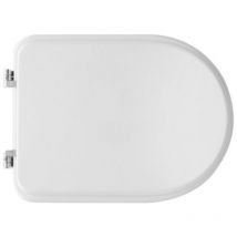 Dianhydro - Abattant wc pour wc Flaminia Relax 2/Magnolia 42,4-47,5x34 cm abattant wc en bois stabilise' moule' en polyester charnie'res re'glables