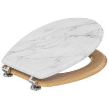 5five Simply Smart - Abattant wc bois zinc Lea