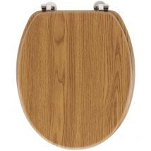 Abattant wc - - Effet bois Marron Clair 45x37.5x5.5 cm