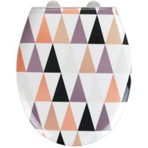 Wenko - Abattant wc design Pyramide - Abaissement automatique - Duroplast