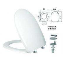 Saniplast - Abattant Wc En Thermodurcissable 'aqua' Avec Charnières En Acier Inoxydable H341 - Ferr 410823.