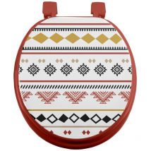 Douceur D'intérieur - Abattant wc charnieres plastique ethnic esteban