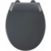 Allibert - Abattant wc à fermeture progressive et déclipsable mila gris
