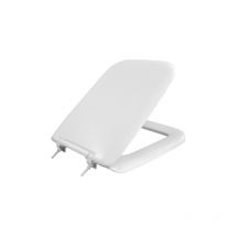 Carrara&matta - Abattant wc Mode'le Conca en Durolux blanc anti-rayures 44x34,6x16 cm charnie'res fixes en plastique