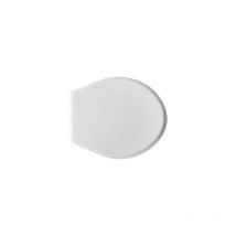 Dianhydro - Abattant wc pour vase Faleri Magica 42,5-44 x 38,5 cm abattant wc blanc avec charnie'res a' expansion re'glables en fonte de bois