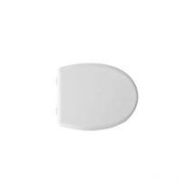 Dianhydro - Abattant wc pour wc gsi Essenza 44-47 x 38 cm Abattant wc blanc avec charnie'res a' expansion re'glables et sie'ge en fonte de bois