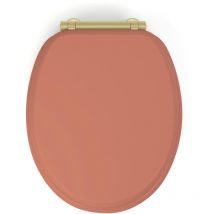 Gelco Design - abattant wc samba mdf terracota déclipsable soft close