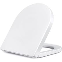 Abattant WC, Siège de Toilette Standard à fermeture douce avec dégagement rapide, fixation facile, Cuvette WC en UF Lunette Toilettes en forme de