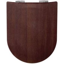 Olfa - Abattant wc Wood Slim Wenge Mat, descente assistée et déclipsable