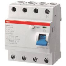 ABB 2CSF204101R1630 F204A-63/0,03 Interruttore differenziale di sicurezza A 4 poli 63 A 0.03 A 230 V