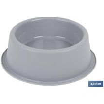 Cofan - Mangiatoia Tonda Modello Bimba Grigio Chiaro 24,5x7,5cm