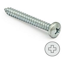 Tornillo rosca metal din 7981 zincado larg.r/chapa 13mm ø rosca chapa 5.5mm (caja 250)