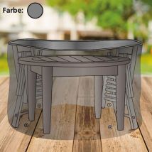 Buri - Abdeckhaube Anthrazit Für Sitzgruppe Schutzhülle Abdeckplane Abdeckung Garten