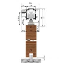 HELM 140 Abdeckkappenpaar 69 x 65 mm, EV1 eloxiert, einseitig