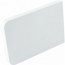 Abdeckkappen Set (Abdeckung) passend zu Klappenbeschlag Unico-Aufbau, weiß