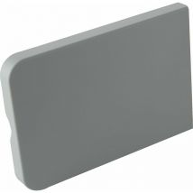 Abdeckkappen Set (Abdeckung) passend zu Klappenbeschlag Unico-Aufbau, grau